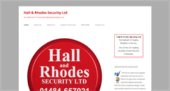 Desktop Screenshot of hallandrhodes.co.uk