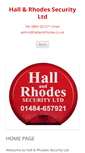Mobile Screenshot of hallandrhodes.co.uk